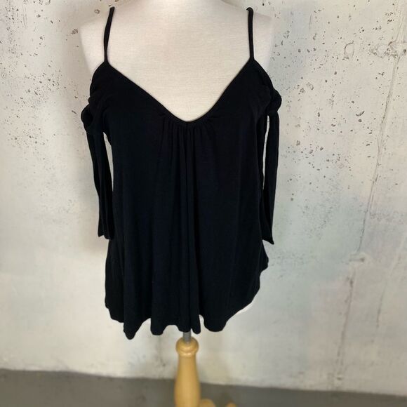 #154 WE THE FREE Black Crop Top - Picture 4 of 12